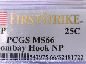 ボンベイ フック NP 2015 P ワシントン クォーター PCGS MS 66 ファースト ストライク 32481722 Bombay Hook NP 2015 P Washington Quarter PCGS MS 66 First Strike 32481722