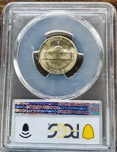#89 - 1945-S 5C ジェファーソン ニッケル PCGS MS66。 WW2 35% シルバー ニッケル #89 - 1945-S 5C Jefferson Nickel PCGS MS66. WW2 35% Silver Nickel